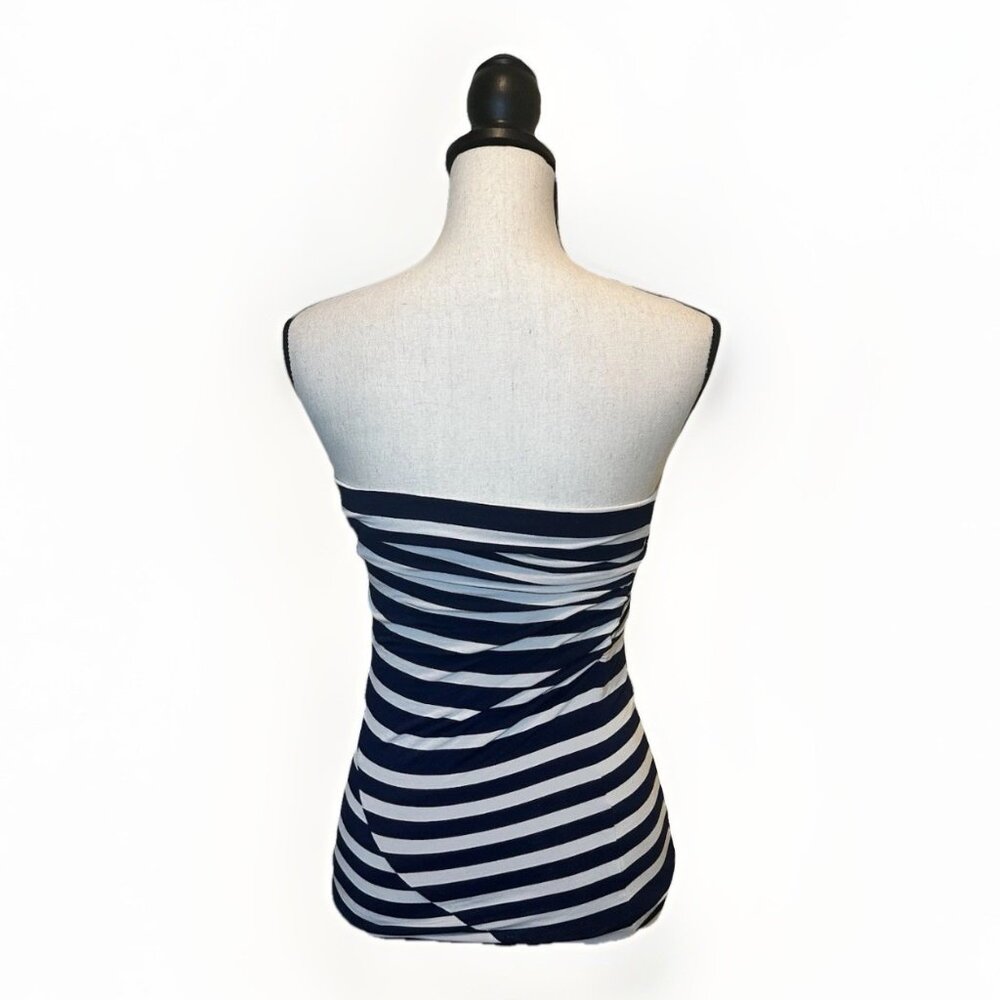 CAbi Top Skirt Women’s XS Navy Blue White Stripe Convertible Tube Top Skirt #789 - Picture 4 of 14